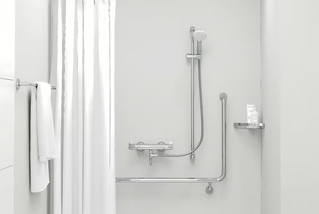 Kromirani držač ručnika Grohe Essentials sa šipkom i skrivenim zidnim pričvršćenjem