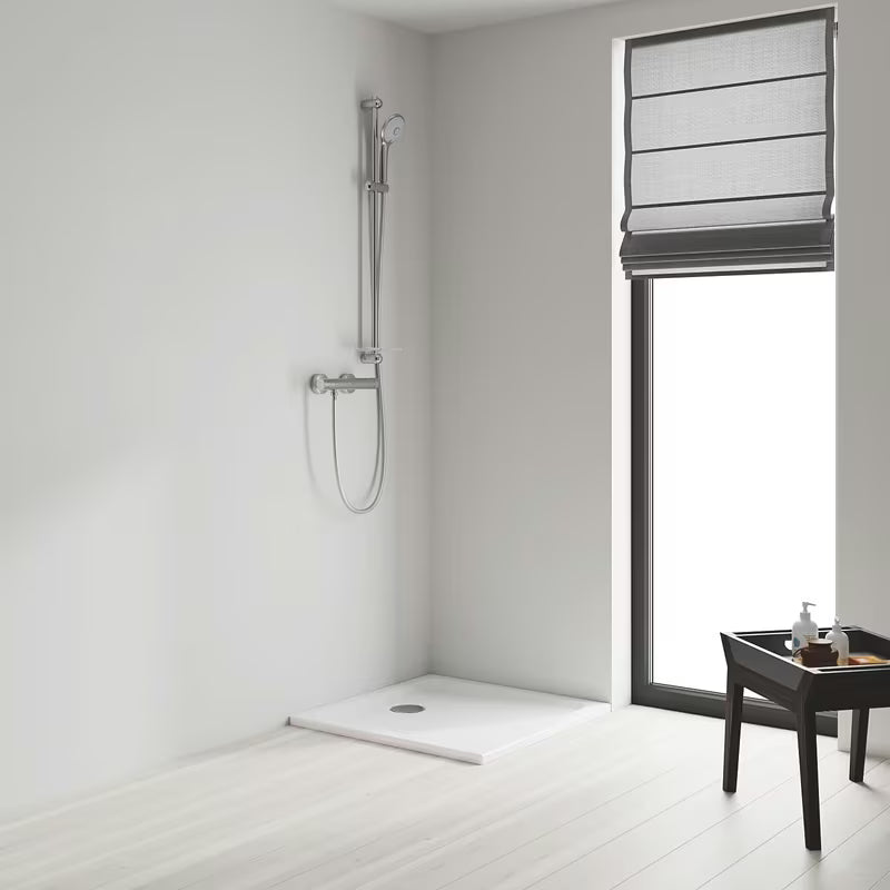 Tuš set Grohe Euphoria 110 Massage u kromu s ručnim tušem, tuš šipkom i policom EasyReach