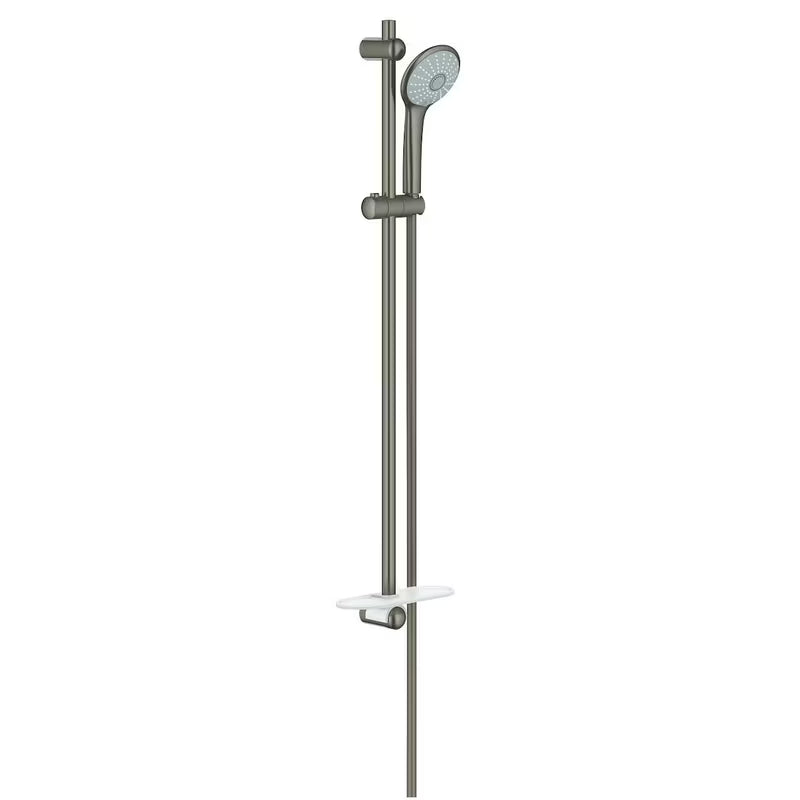 Tuš set Grohe Euphoria 110 Massage u završnoj obradi Brushed Hard Graphite sa šipkom i policom