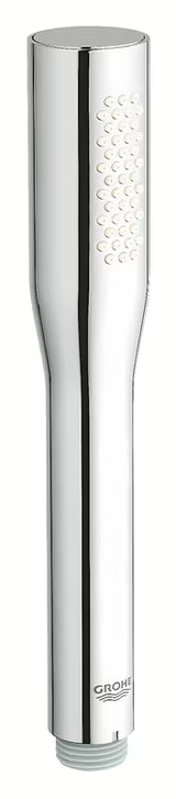 Kromirani ručni tuš Grohe Euphoria Cosmopolitan Stick s jednom vrstom mlaza i štedljivim protokom 9,5 l/min.