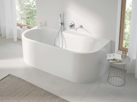Kromirani tuš set Grohe Euphoria Cube s ručnim tušem, zidnim držačem i tuš crijevom