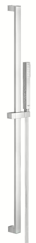 Tuš set Grohe Euphoria Cube u krom izvedbi s ručnim tušem, šipkom i crijevom