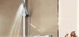 Set za Kadu Grohe Euphoria Cube u krom izvedbi s ručnim tušem, držačem i crijevom za tuš Silverflex 1 250 mm.