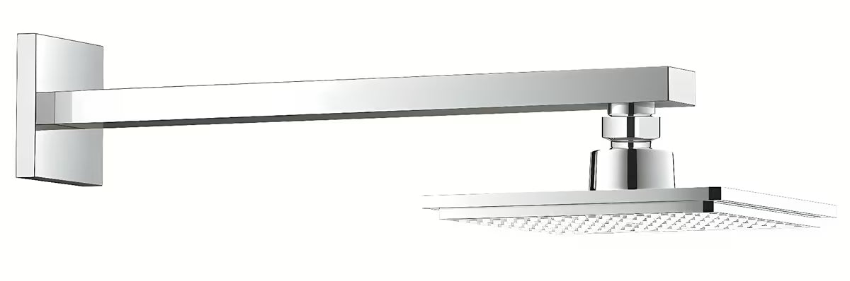 Grohe Euphoria Cube nadglavni tuš s mlazom Rain uključuje nosač nadglavnog tuša u krom izvedbi