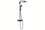 Tuš sustav Grohe Euphoria smartcontrol s termostatom u izvedbi phantom black s nadglavnim i ručnim tušem