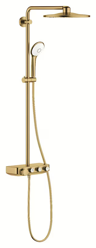 Tuš sustav Grohe Euphoria smartcontrol 310 s termostatskom miješalicom u završnoj obradi cool sunrise brushed