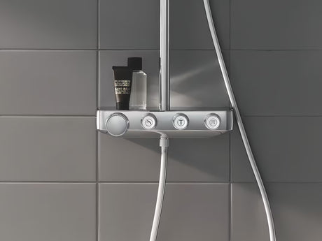 Kromirani tuš sustav Grohe Euphoria smartcontrol s termostatom, nadglavnim tušem i ručnim tušem