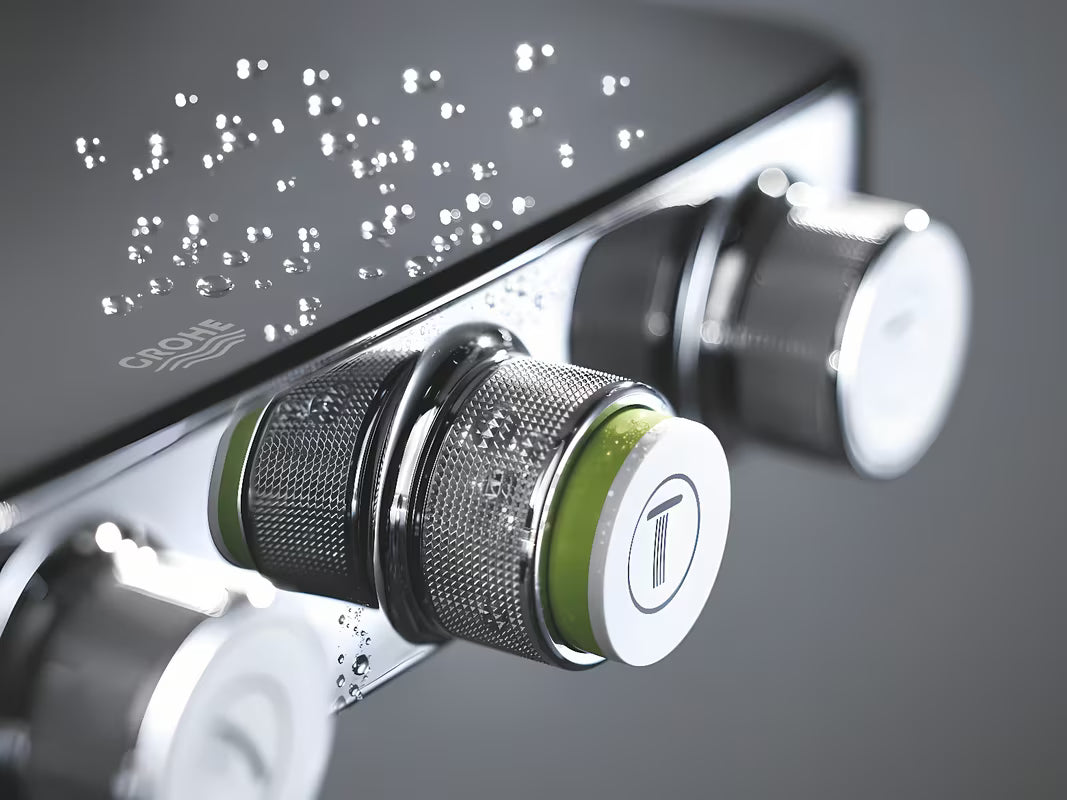 Kromirani tuš sustav Grohe Euphoria smartcontrol s termostatom, nadglavnim tušem i ručnim tušem