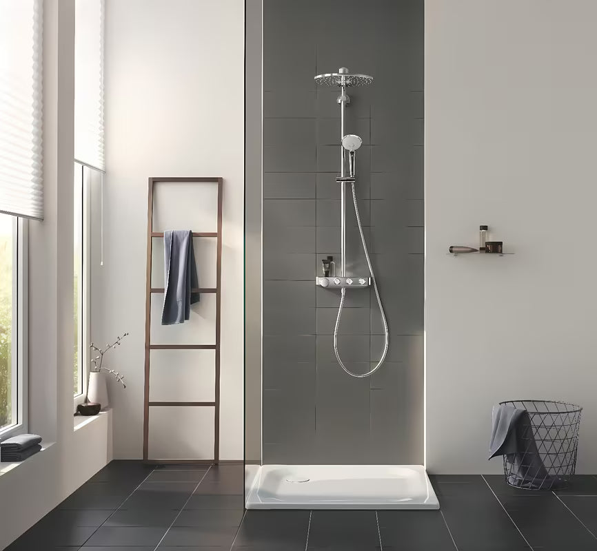 Kromirani tuš sustav Grohe Euphoria smartcontrol s termostatom, nadglavnim tušem i ručnim tušem