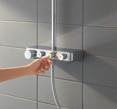 Kromirani tuš sustav Grohe Euphoria smartcontrol s termostatom, nadglavnim tušem 310 mm i ručnim tušem
