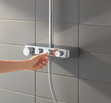 Kromirani tuš sustav Grohe Euphoria smartcontrol s termostatom, nadglavnim tušem 310 mm i ručnim tušem