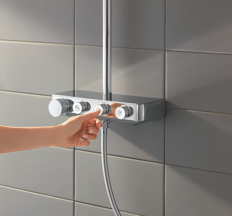 Kromirani tuš sustav Grohe Euphoria smartcontrol s termostatom, nadglavnim tušem 310 mm i ručnim tušem