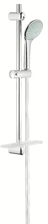 Tuš set Grohe Euphoria 110 Duo u kromiranoj izvedbi s ručnim tušem, tuš šipkom, crijevom i policom EasyReach.