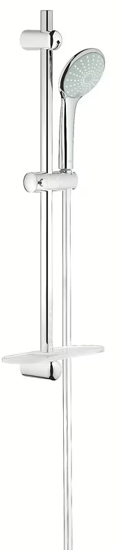 Tuš set Grohe Euphoria 110 Duo u kromiranoj izvedbi s ručnim tušem, tuš šipkom, crijevom i policom EasyReach.