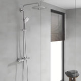 Tuš sustav Grohe Euphoria System s termostatskom miješalicom u krom izvedbi s nadglavnim i ručnim tušem