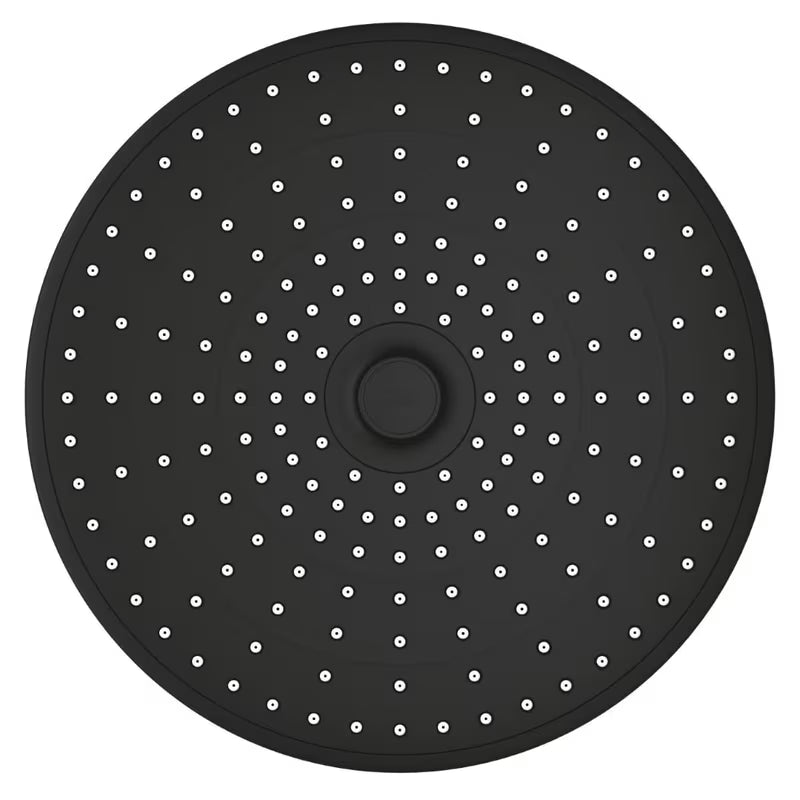 Mat crni tuš sustav Grohe Euphoria System s termostatskom miješalicom, s nadglavnim i ručnim tušem