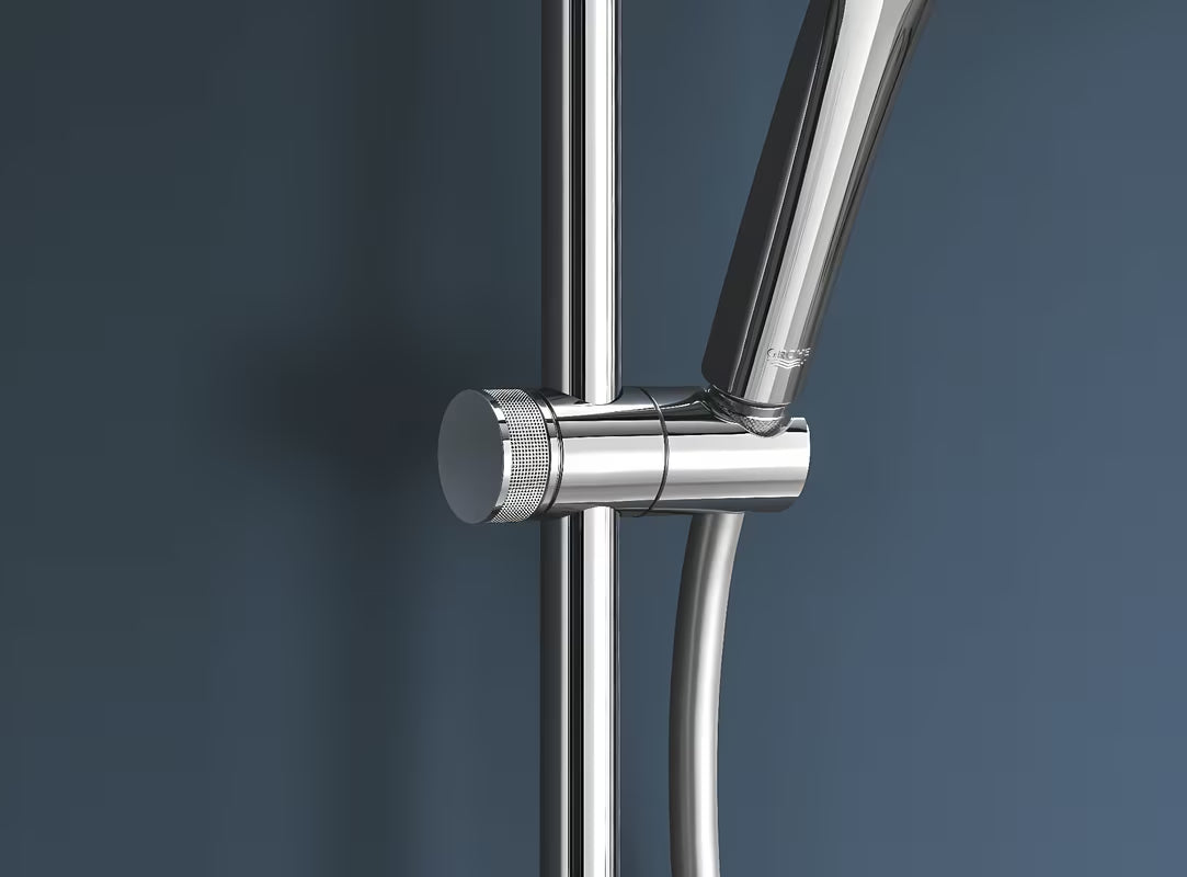 Kromirani tuš sustav Grohe Euphoria System s termostatskom miješalicom, s nadglavnim i ručnim tušem