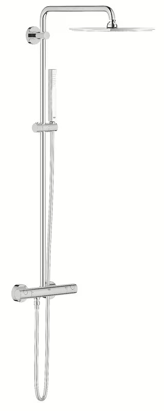 Grohe Euphoria System tuš sustav s termostatskom miješalicom u krom izvedbi s nadglavnim i ručnim tušem