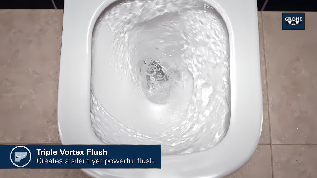 Kompaktni viseća WC školjka Grohe Euro Ceramic u bijeloj boji Alpine White s rimless konstrukcijom