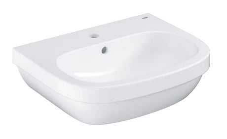Viseći umivaonik Grohe Euro Ceramic 55 od bijele keramike s preljevom i otvorom za pro slavinu