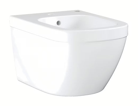 Viseći bide Grohe Euro Ceramic u bijeloj boji Alpine White s otvorom za pro slavinu i preljevom