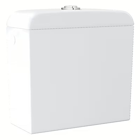 Vodokotlić Grohe Euro Ceramic s bočnim punjenjem u izvedbi Alpine White s DualFlush ispiranjem.