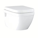 Bijeli viseća WC školjka Grohe Euro Ceramic Rimless sa stražnjim odvodom i dubokim ispiranjem