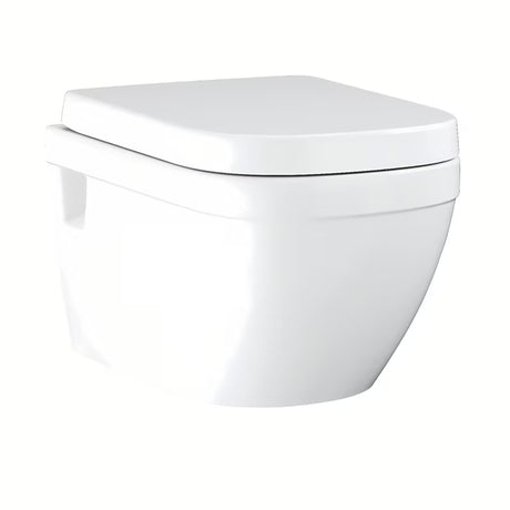 Bijeli viseća WC školjka Grohe Euro Ceramic Rimless sa stražnjim odvodom i dubokim ispiranjem