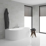 Kromirana miješalica za kadu Grohe Eurocube s tuš setom s ručnim tušem Euphoria Cube+.