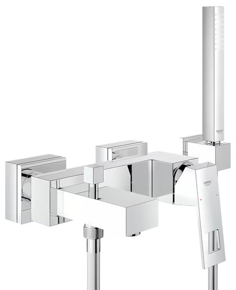 Grohe Eurocube miješalica za kadu u kromu s tuš setom i preklopnikom za pro tuš i punjenje kade