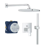 Grohe Eurocube podžbukni tuš sustav u kromu s ručnim tušem Euphoria Cube Stick