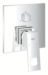 Podžbukna tuš i miješalica za kadu Grohe Eurocube u krom izvedbi s ručicom i 3-smjernim preusmjerivačem.