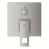 Podžbukna tuš i miješalica za kadu Grohe Eurocube supersteel s ručicom i 3-smjernim preklopnikom