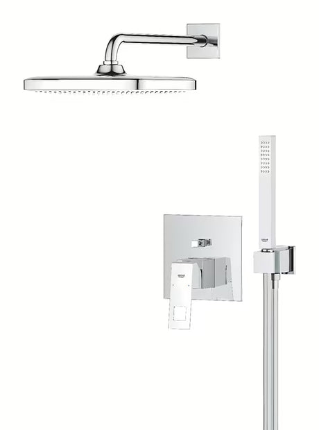 Grohe Eurocube podžbukni tuš sustav u kromu s ručnim tušem Euphoria Cube Stick