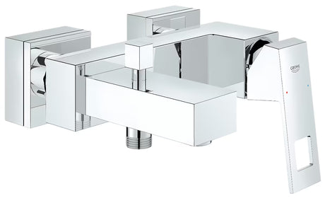 Jednoručna Baterija zidna miješalica za kadu Grohe Eurocube u kromiranoj izvedbi s preklopnikom pro tuš i punjenje kade.