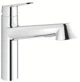Kromirana miješalica za sudoper Grohe Eurodisc Cosmopolitan s izvlačivim tušem i zakretnim izljevom