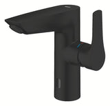 Mat crna miješalica za umivaonik Grohe Eurosmart s beskontaktnim senzorom i ručicom za ručno upravljanje