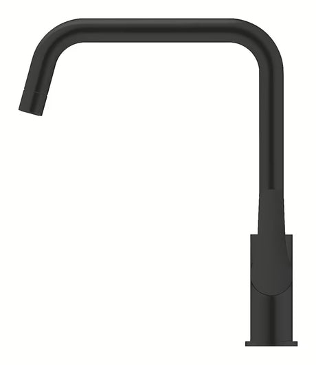 Mat crna miješalica za sudoper Grohe Eurosmart s visokim zakretnim izljevom