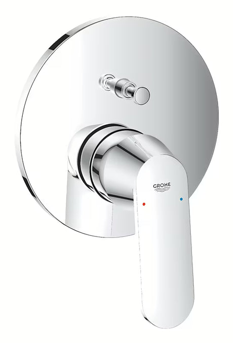 Podžbukna tuš/kada miješalica za kadu Grohe Eurosmart Cosmopolitan u kromiranoj izvedbi s ručicom i preklopnikom