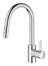 Kromirana miješalica za sudoper Grohe Eurosmart Cosmopolitan s visokim zakretnim izljevom i izvlačnim tušem
