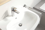 Kromirani jednoručna baterija stojeća miješalica za umivaonik Grohe Eurosmart New s odvodom