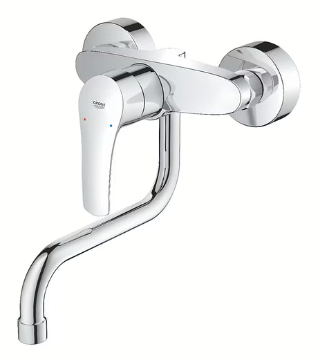 Grohe Eurosmart New jednoručna baterija zidna miješalica za sudoper u krom izvedbi s okretnim izljevom