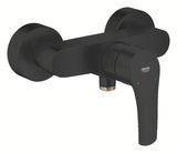 Zidna miješalica za tuš Grohe Eurosmart u mat crnoj izvedbi s ručicom