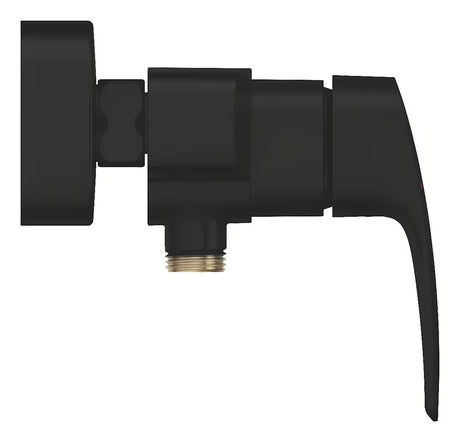 Zidna miješalica za tuš Grohe Eurosmart u mat crnoj izvedbi s ručicom