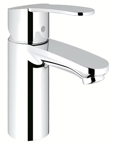 Kromirana miješalica za umivaonik Grohe Eurostyle Cosmopolitan s ručicom i štedljivom tehnologijom EcoJoy.