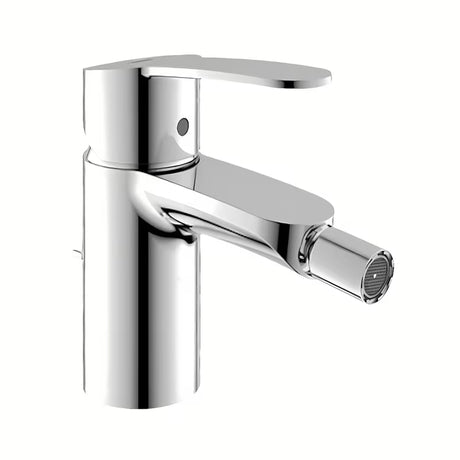 Kromirana miješalica za bide Grohe Eurostyle Cosmopolitan s odvodom i ručicom za upravljanje.