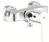 Kromirana zidna jednoručna baterija miješalica za tuš Grohe Eurostyle Cosmopolitan s tehnologijom Grohe SilkMove