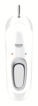 Umivaonička jednoručna baterija slavina Grohe Eurostyle New s odvodom u izvedbi moon white i krom