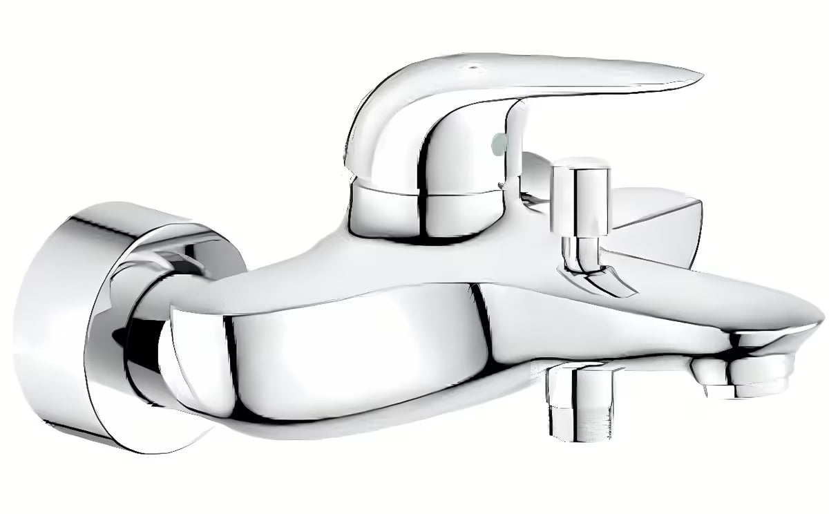 Grohe Eurostyle New jednoručna baterija zidna miješalica za kadu u krom izvedbi s preklopnikom kada/tuš.