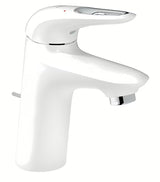 Umivaonička jednoručna baterija slavina Grohe Eurostyle New s odvodom u izvedbi moon white i krom